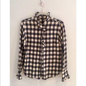 Black & White Gingham Ralph Lauren Flannel